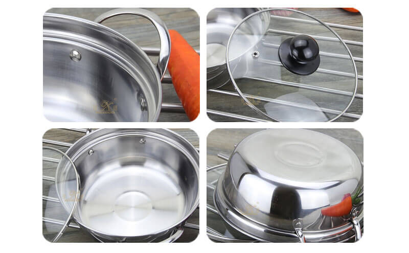 steel pan factory stainless cookware wholesale