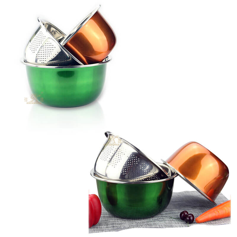 salad bowl OEM vegetable basin set manufacturer