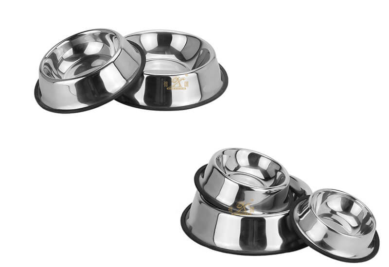 stainless steel pet   ODM dog food bowl manufacturer