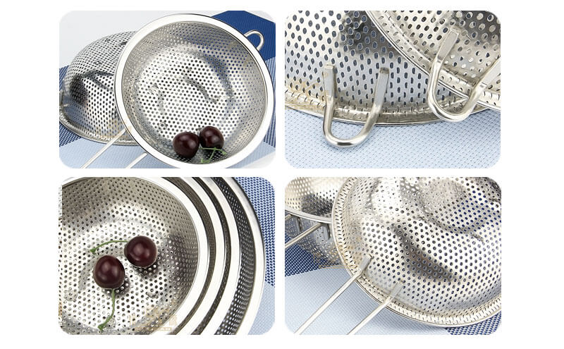 big colander OEM dipping baskets stainless steel wholesale