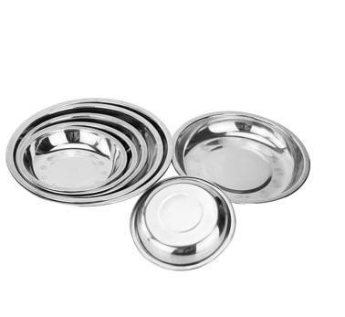 stainless steel round plate wholesale dinner plate dish factory