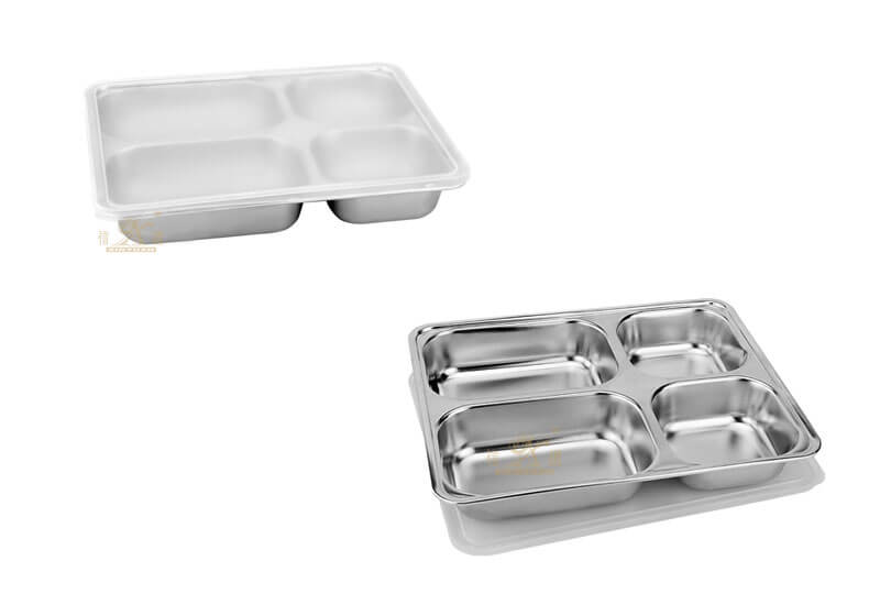 canteen tray OEM lunch container food plate manufacturer