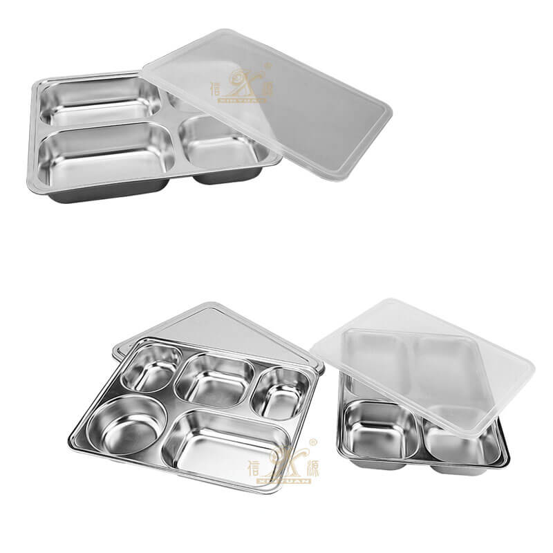 canteen tray OEM lunch container food plate supplier