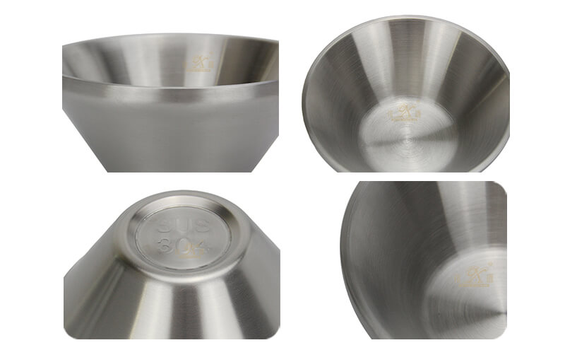 fruit bowl OEM stainless steel salad bowl export