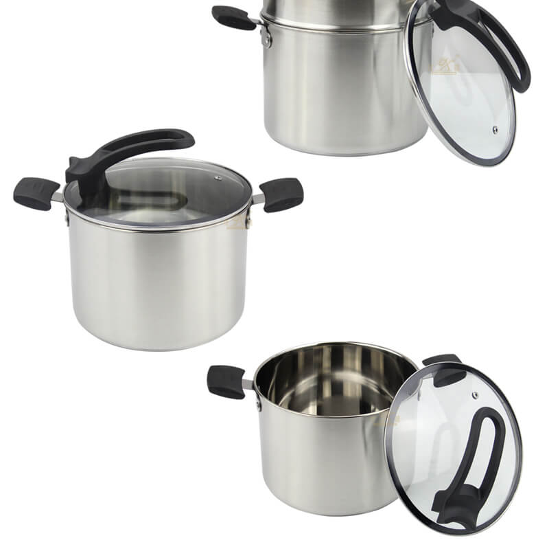 Steamer Cooker Pot Set factory stainless steel skillet wholesale