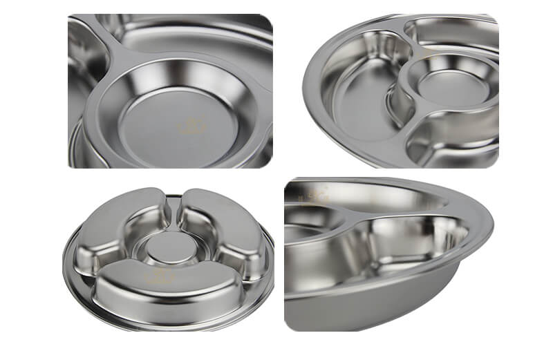 lunch tray OEM circular tray import