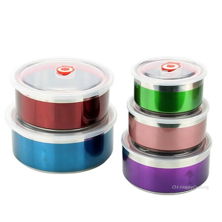 Stainless steel food storage container