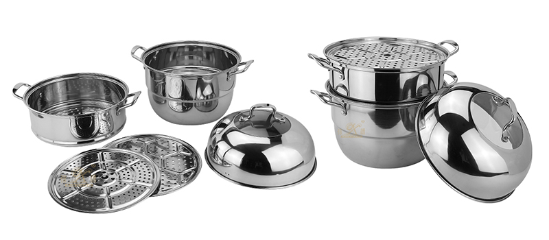 stainless steel 3 layer steamer pot factory