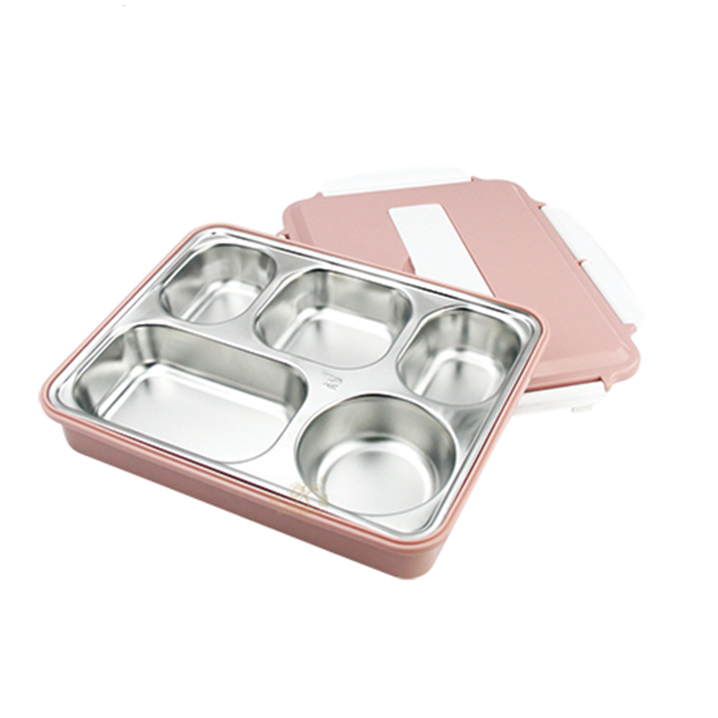 stainless steel Fast food tray compartment dinner plates！